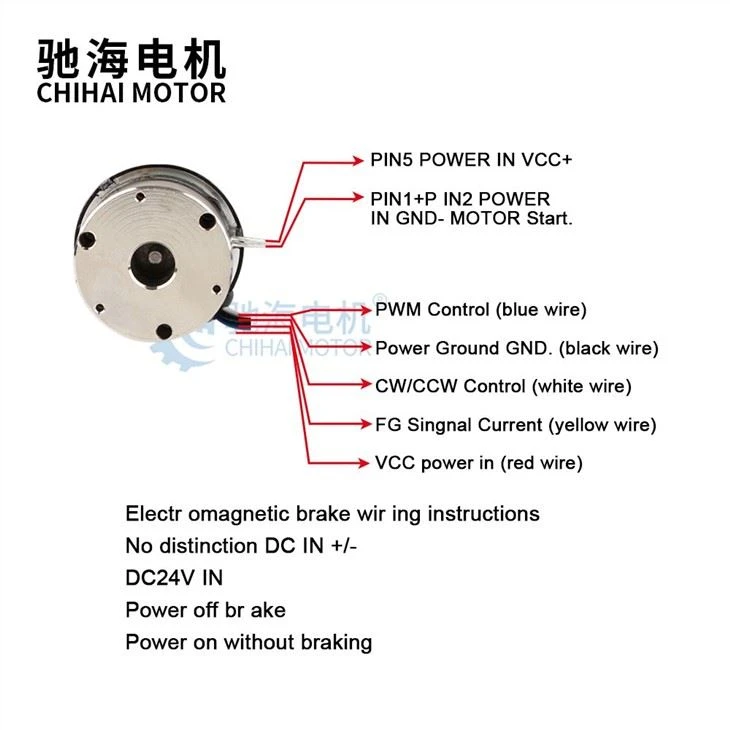 36MM Large Torque Signal Feedback 3650 Brushless Motor With Brake